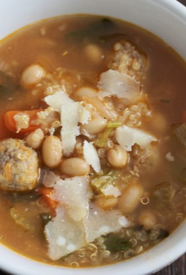 Meatballs and Meatball Quinoa Soup – The Sticky Kitchen